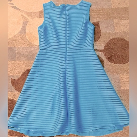 NWT Stitch Fix I 41 Hawthorn Marina Pool Blue Sleeveless Knit Mini Dress - Picture 4 of 5